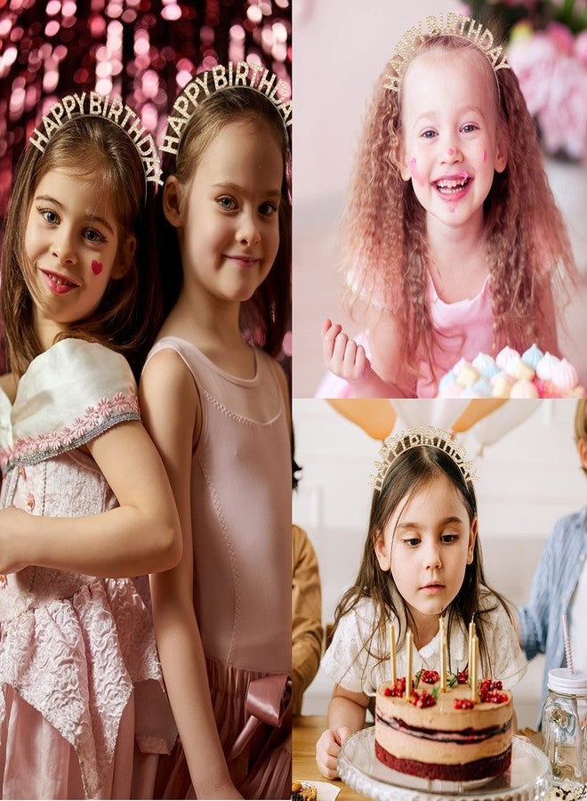 CIEHER Birthday Tiara,Birthday Headband for Women Girls,Queen Crown,Birthday Girl,Tiaras and Crowns for Women,Crown for Girls,Happy Birthday Party Accessories Supplies Favors,Gift-Gold - Image 5
